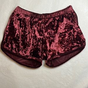 Velvet shorts
